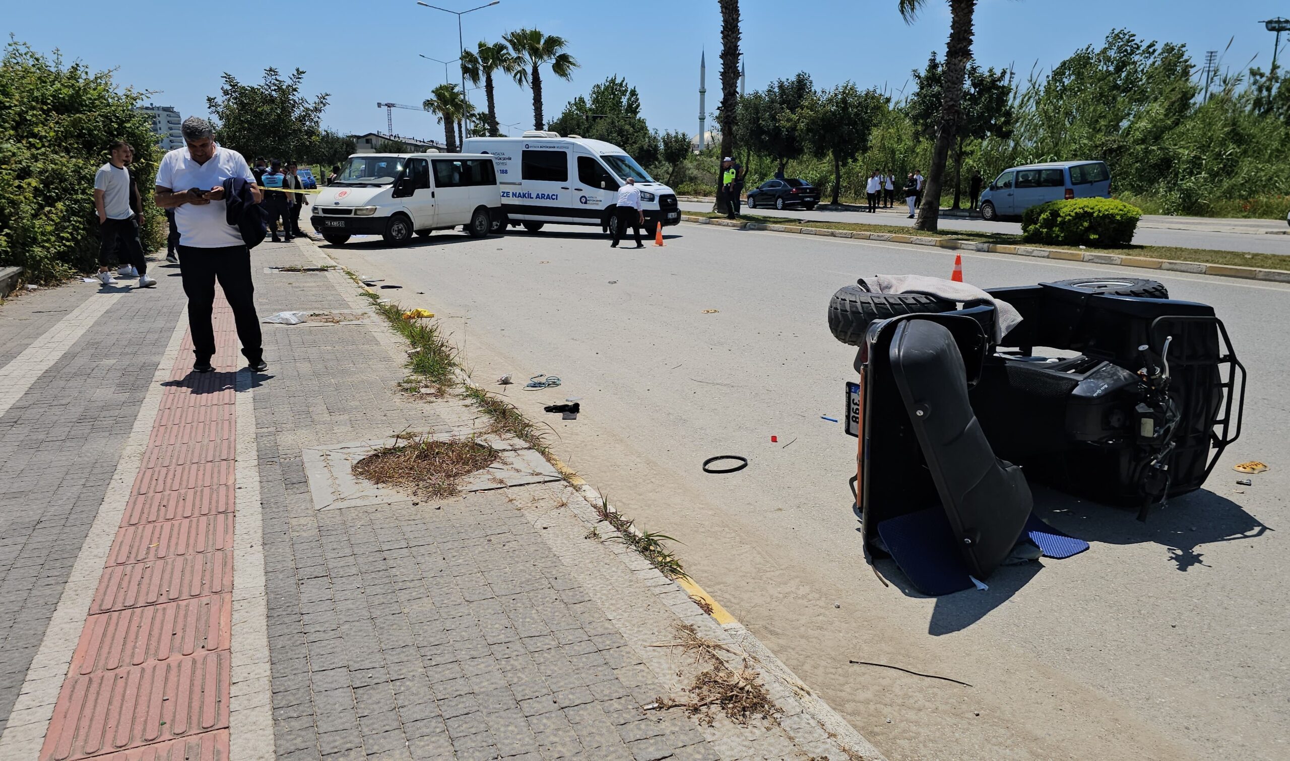 Antalya’da ATV’nin devrilmesi sonucu 2 kişi öldü