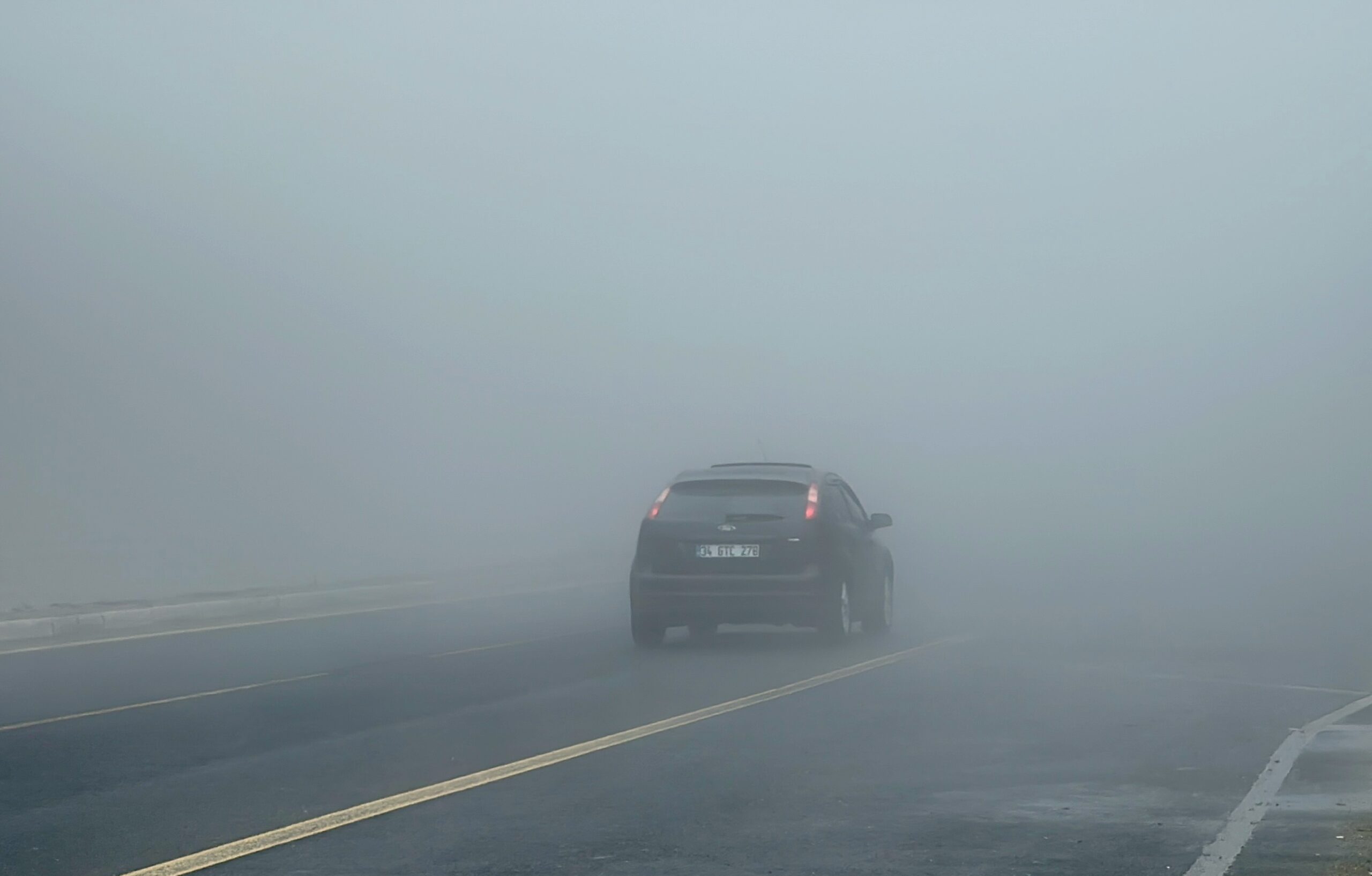Bolu Dağı’nda sis etkili oldu