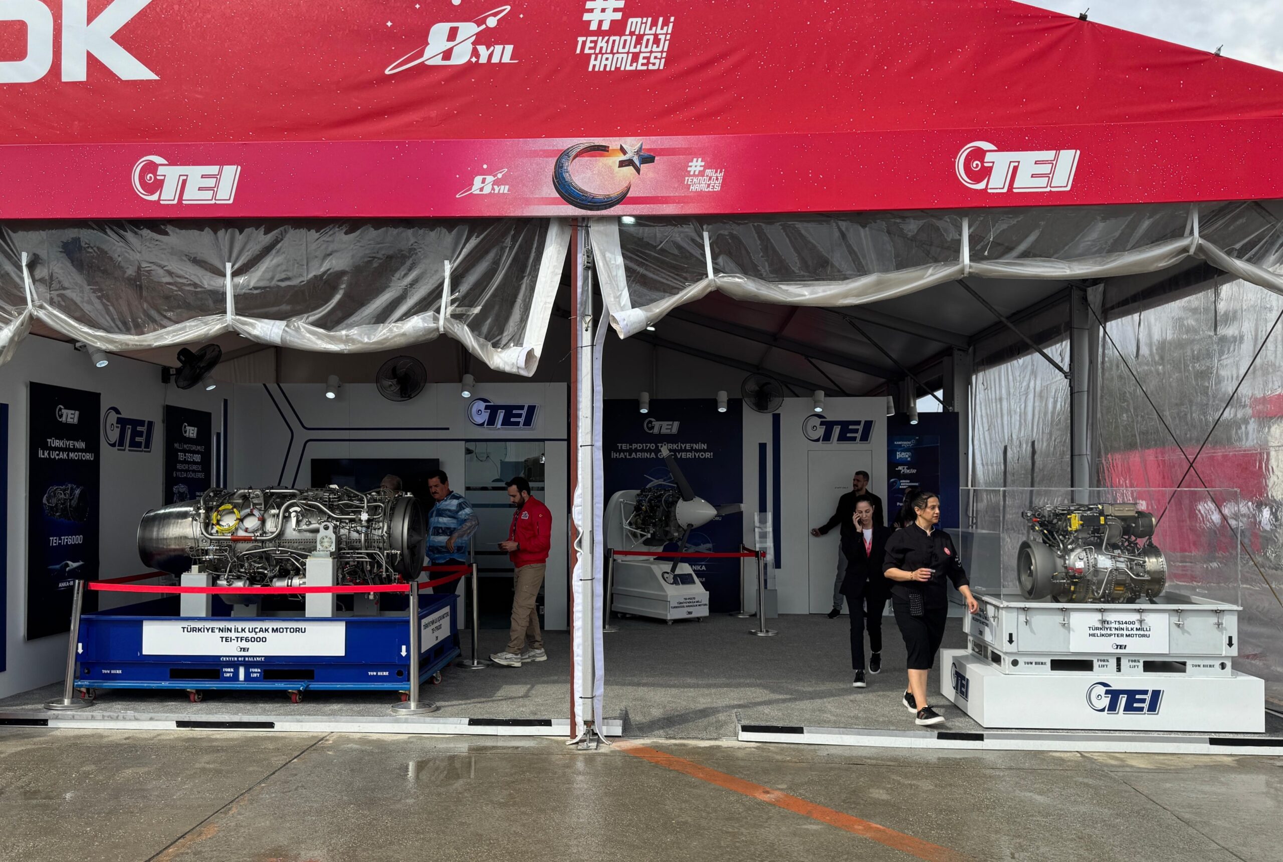 TEI, ürettiği havacılık motorlarını TEKNOFEST KKTC’de sergiliyor