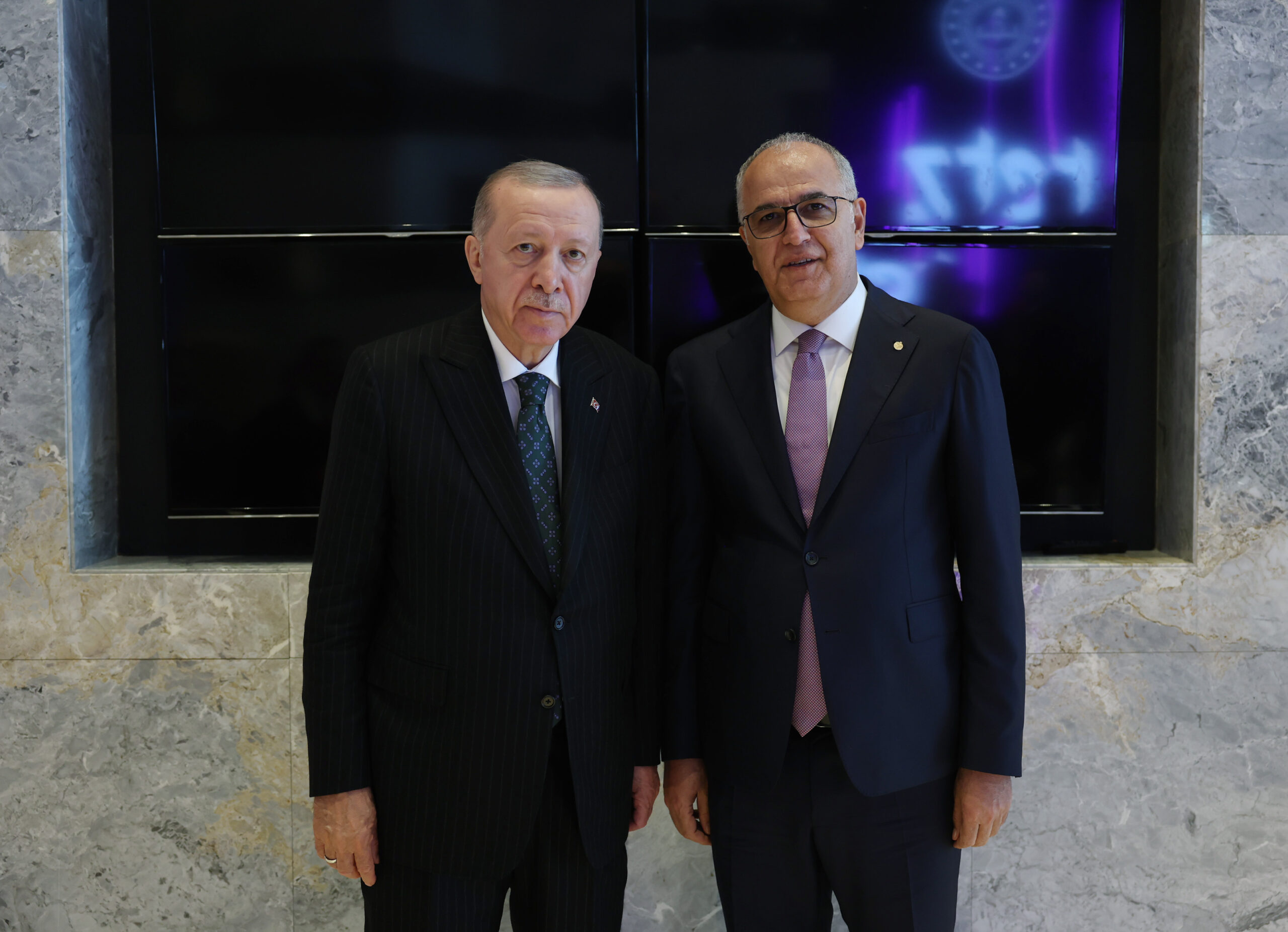 Cumhurbaşkanı Erdoğan, TVF Başkanı Mehmet Akif Üstündağ’ı kabul etti