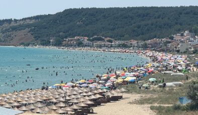 Saros Körfezi sahillerinde bayram yoğunluğu yaşanıyor